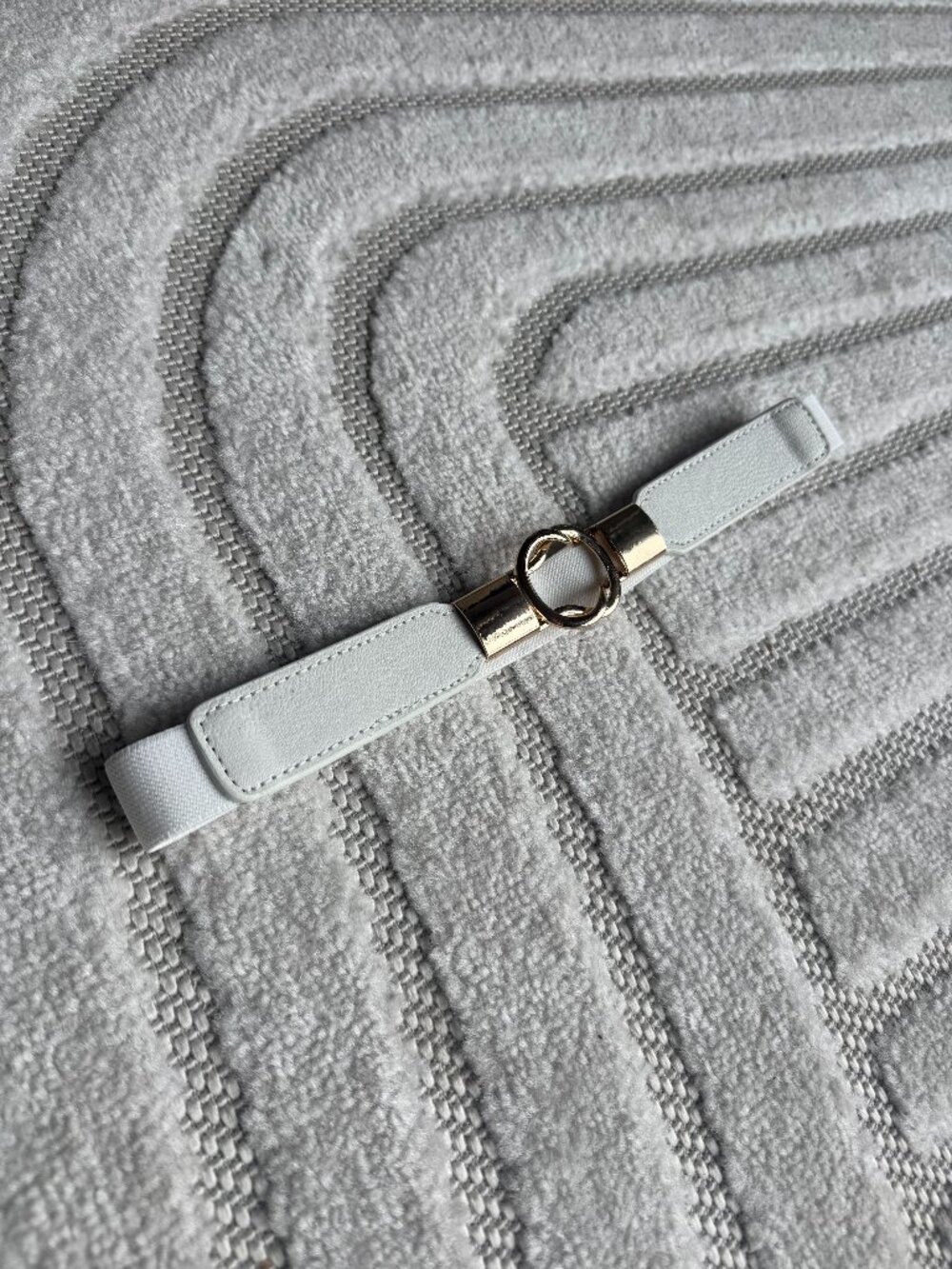 White Minimalist Bridal Belt